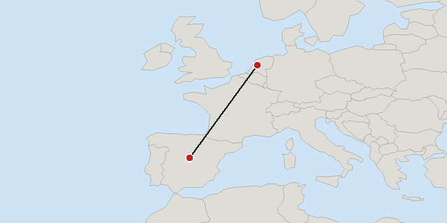 Amsterdam → Madrid