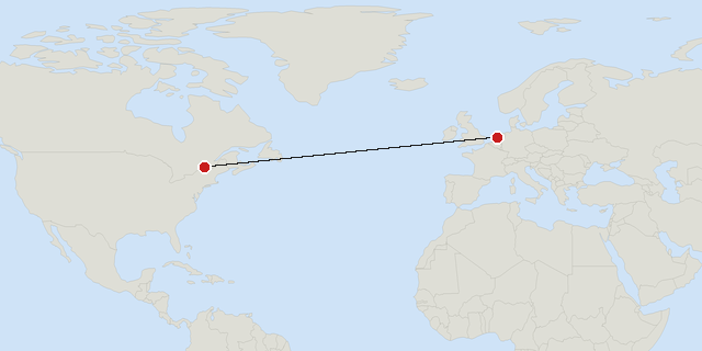 Amsterdam → Montreal