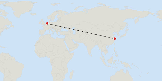Shanghai → Amsterdam