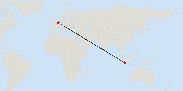 Amsterdam → Tangerang