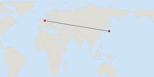 Tokio → Amsterdam
