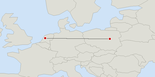 Amsterdam → Warsaw