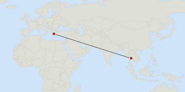 Athens → Bangkok