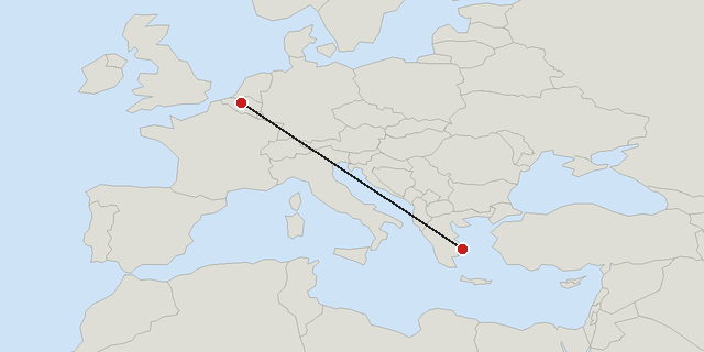 Athens → Brussels