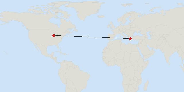 Chicago → Athens