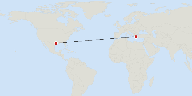Athen → Houston
