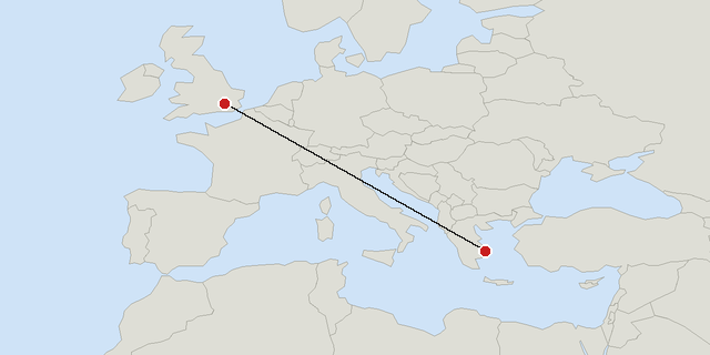 London → Athens