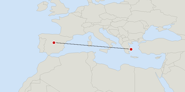 Athen → Madrid