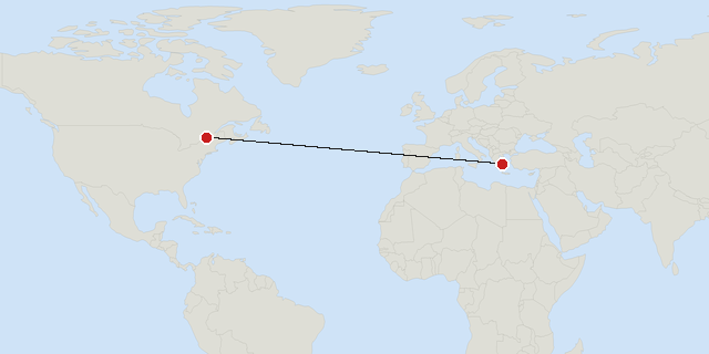 Athens → Montreal
