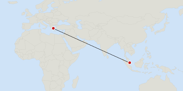 Singapore → Athens
