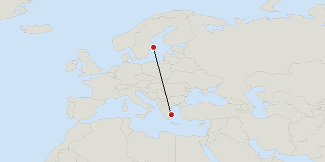 Athens → Stockholm
