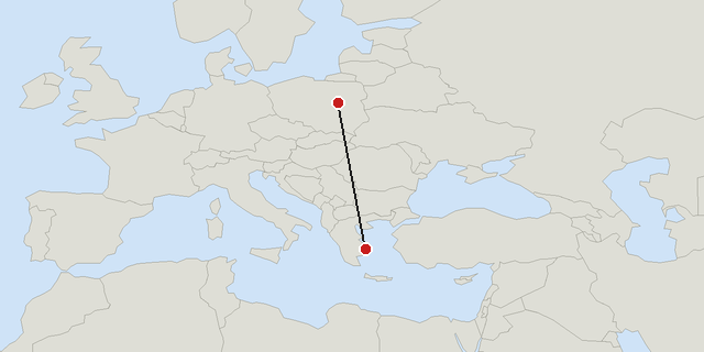 Athens → Warsaw