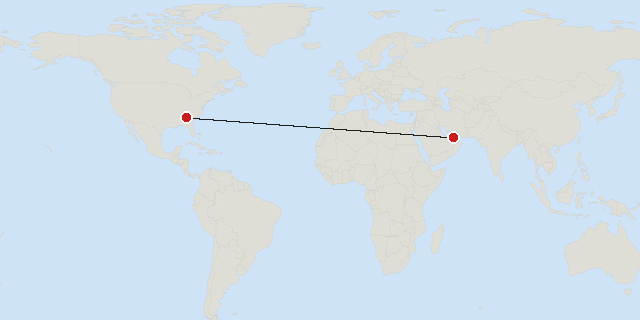 Atlanta → Dubai