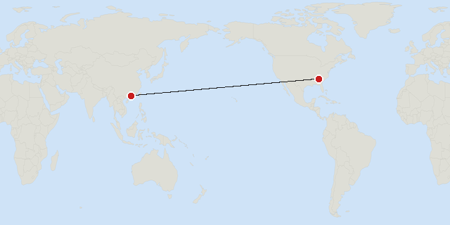 Atlanta → Guangzhou