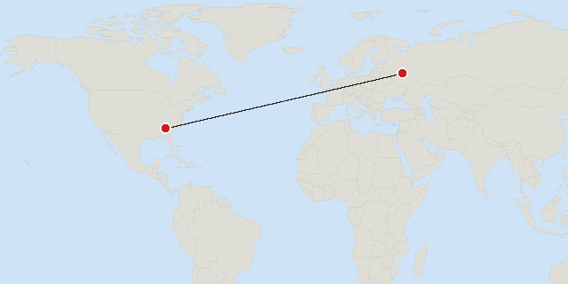 Atlanta → Moscow