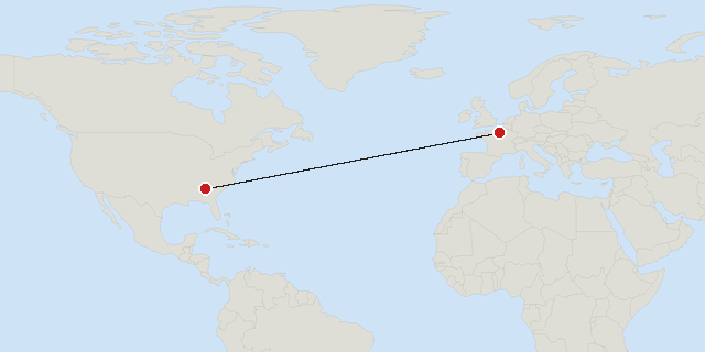 Atlanta → Paris