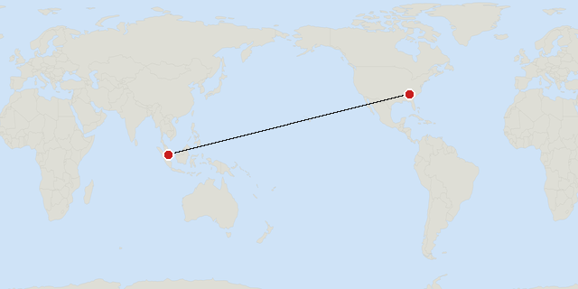 Atlanta → Singapore