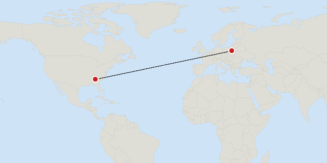 Atlanta → Warsaw