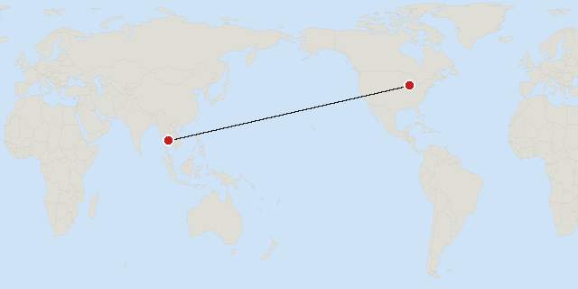 Bangkok → Chicago
