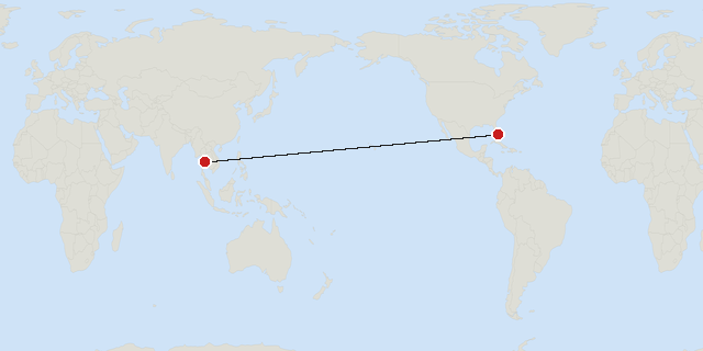 Bangkok → Miami