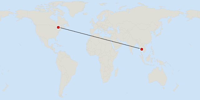 Bangkok → Ottawa