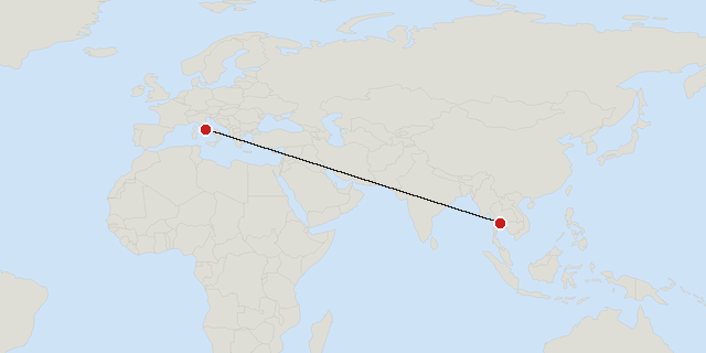 Rom → Bangkok