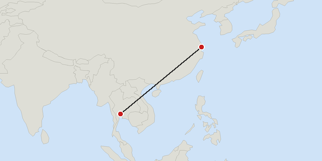 Bangkok → Shanghai