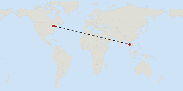 Bangkok → Toronto