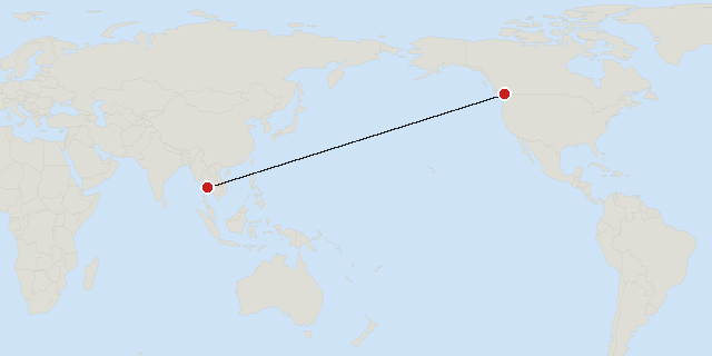 Bangkok → Vancouver