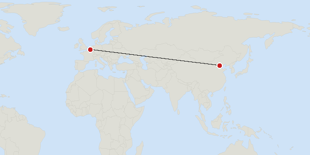 Beijing → Brussels