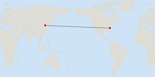 Beijing → Charlotte