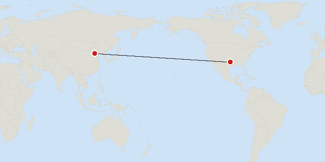 Beijing → Dallas