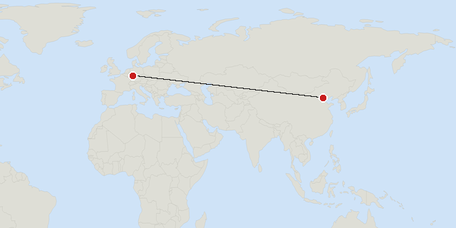 Beijing → Frankfurt