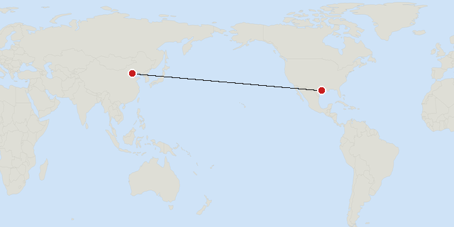 Beijing → Houston