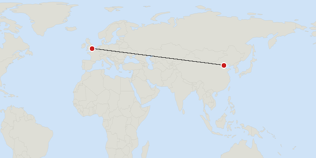Beijing → Londen