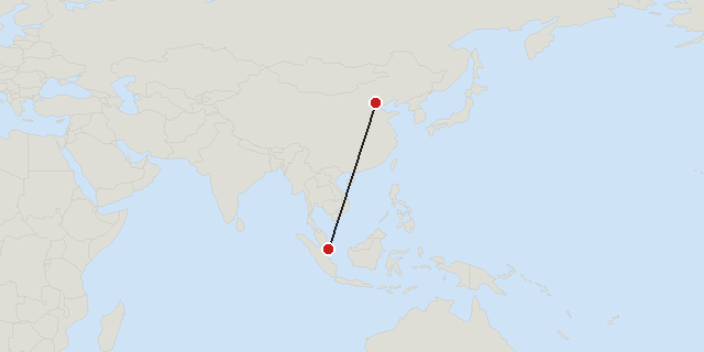 Beijing → Singapore