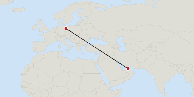 Berlina → Dubai