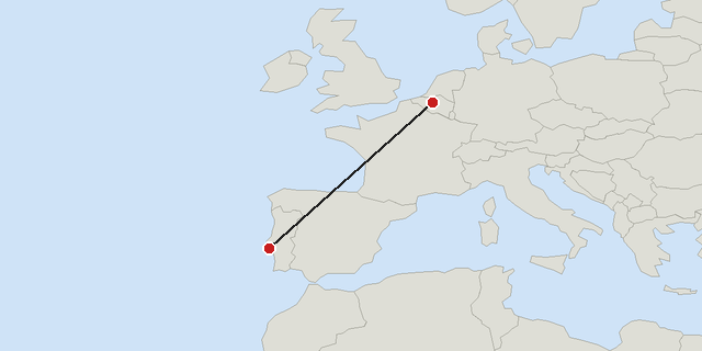 Brussels → Lisbon