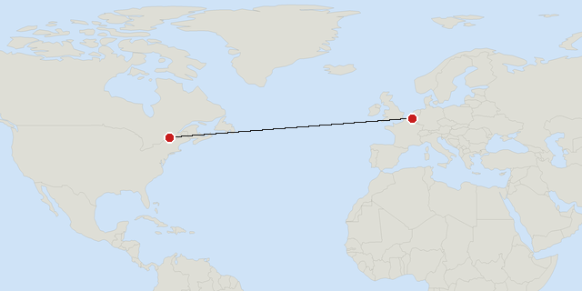 Brussels → Montreal