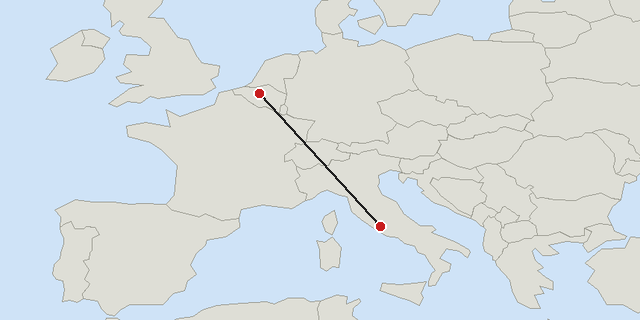 Brussels → Rome