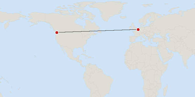 Brussels → Seattle