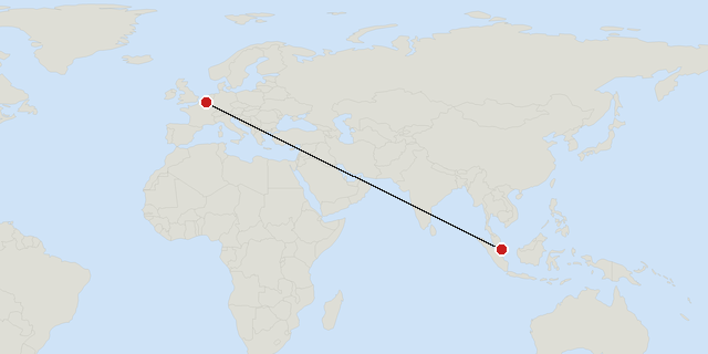 Brussels → Singapore