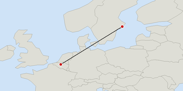 Brussels → Stockholm