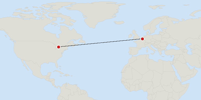 Brussels → Toronto