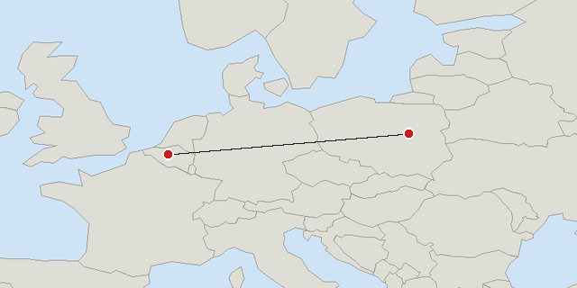 Brussels → Warsaw