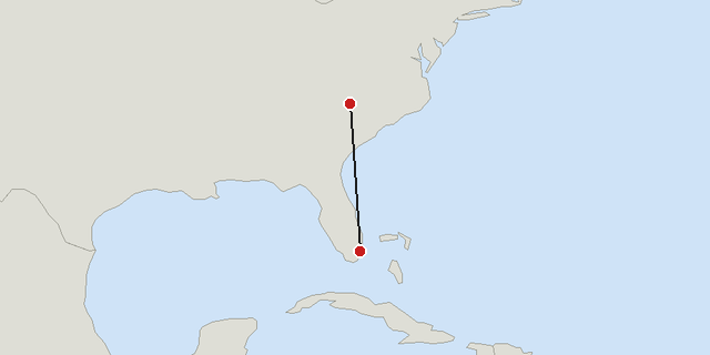 Charlotte → Miami