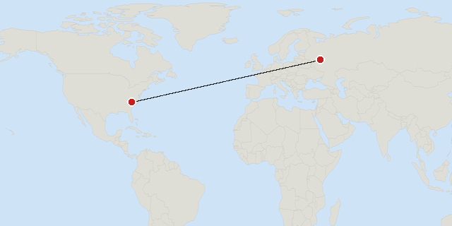 Charlotte → Moscow