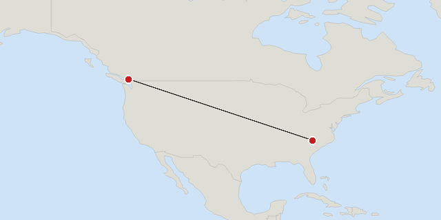 Charlotte → Vancouver