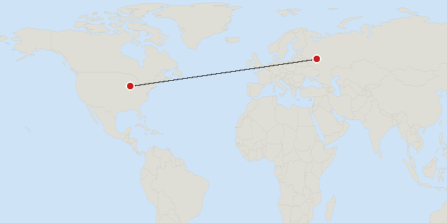 Chicago → Moscow