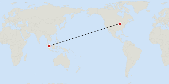 Singapore → Chicago
